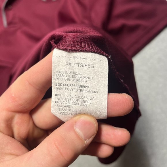 Under Armour Shirt Mens 2XL Red Polo Loose Heatgear Golf Stretch Performance - Picture 8 of 9